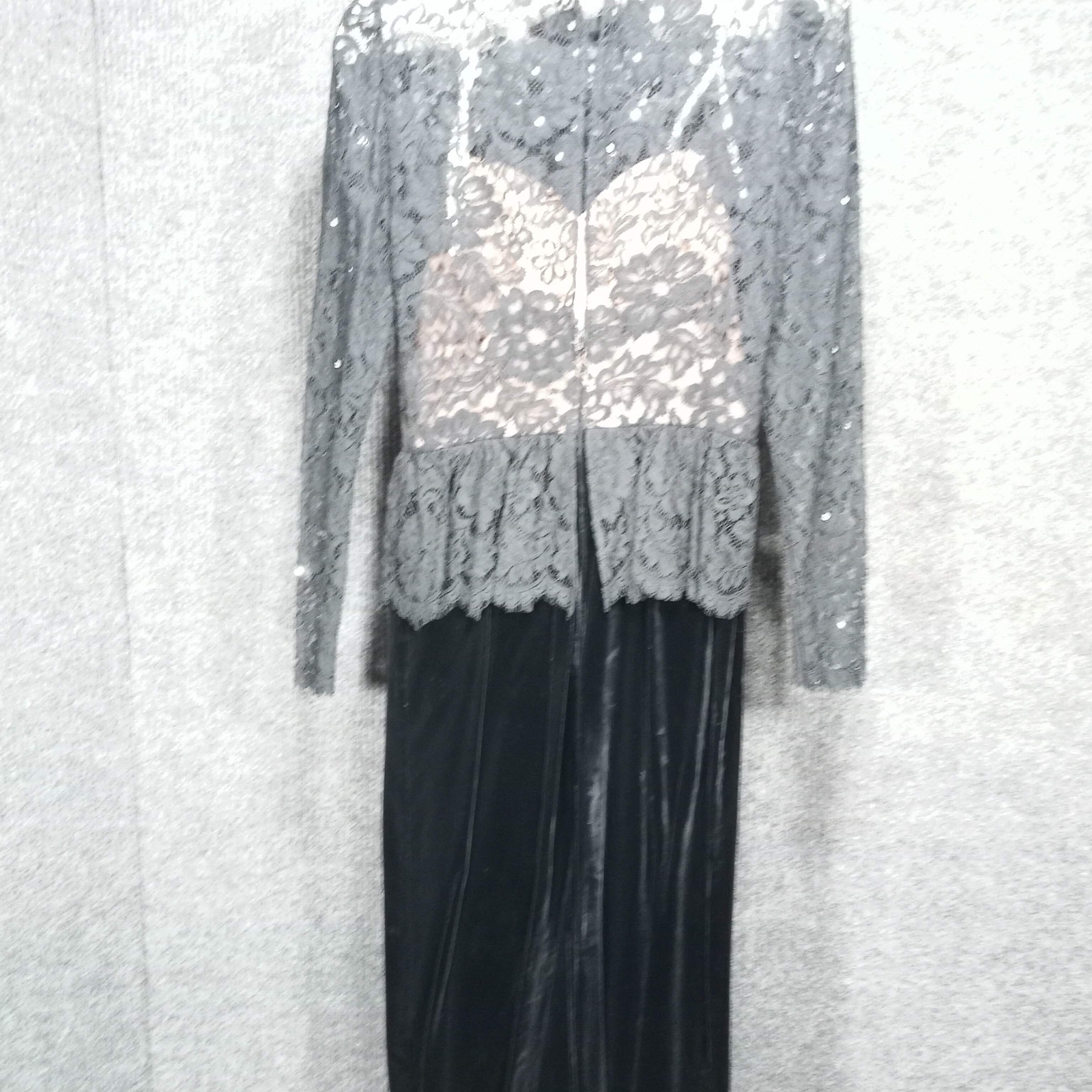1950&rsquo;s Black Faille Box-Pleat Waist Detail Circle Dress by Lily Rubin