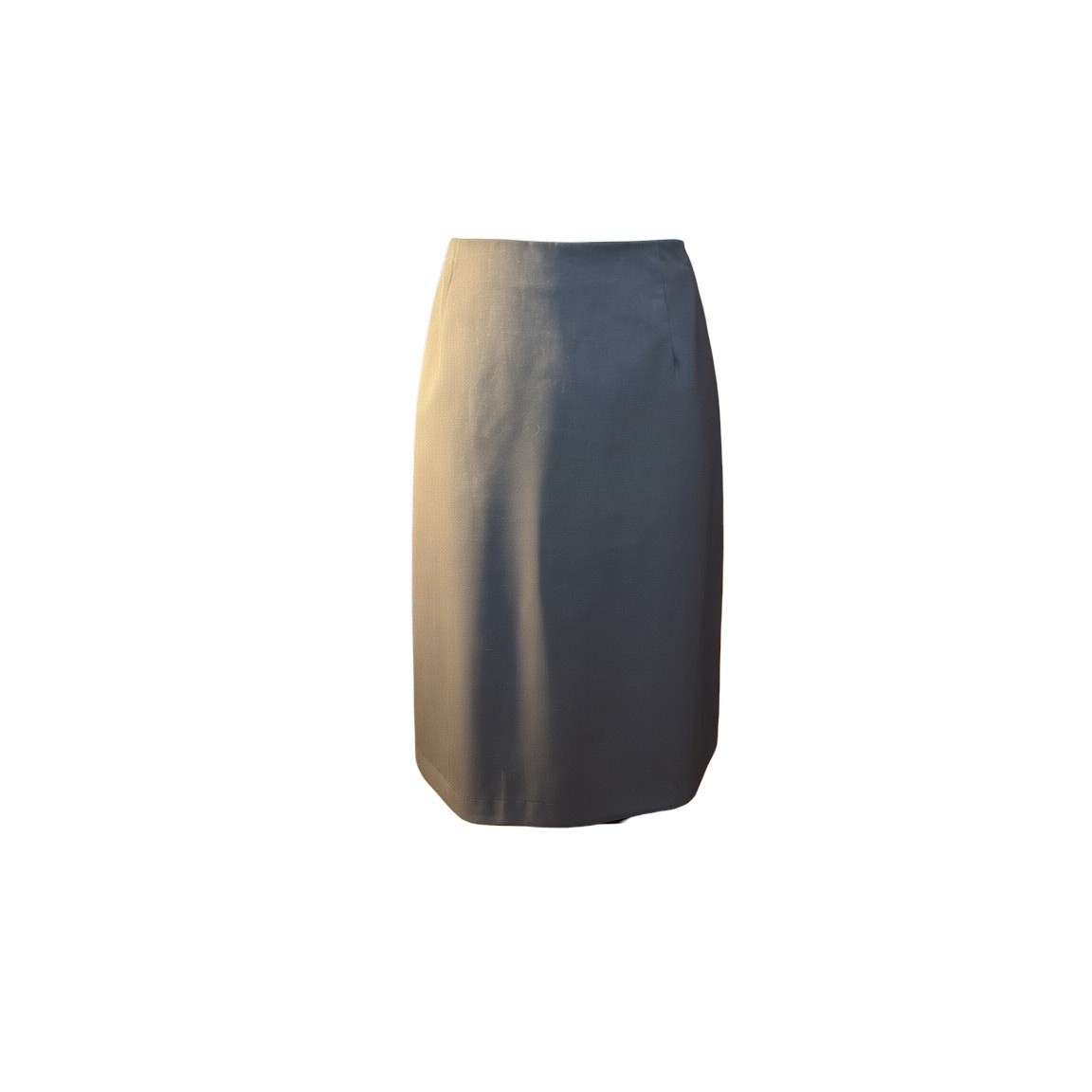 1960/70s Brown Pencil Skirt Poly Cotton Blend High Waist Mod Restored & Ready