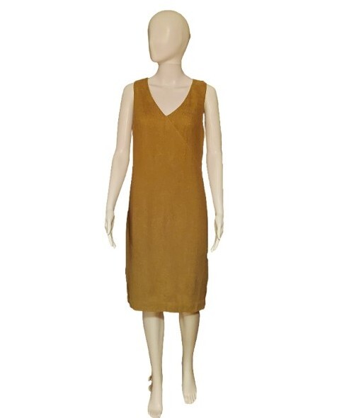 Vintage Emanuel Ungaro Sleeveless Burlap Sheath Dress Size 10