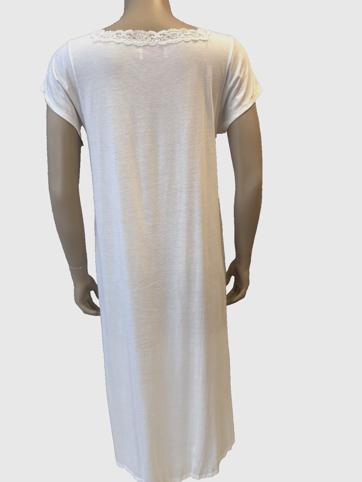VTG Shadowline Amyris Pima Cotton Blend Nightgown, Sz S/M w/Tags Deadstock 90&rsquo;s