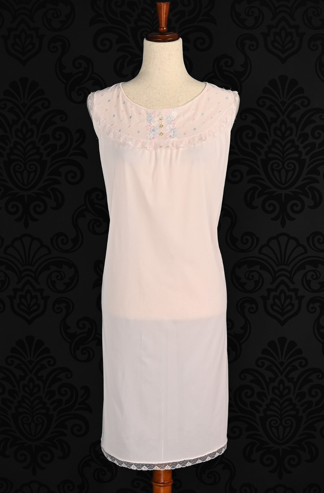 Vintage 50s/60s Light Pink PHILMAID Nylon Waltz Nightgown – 40/42