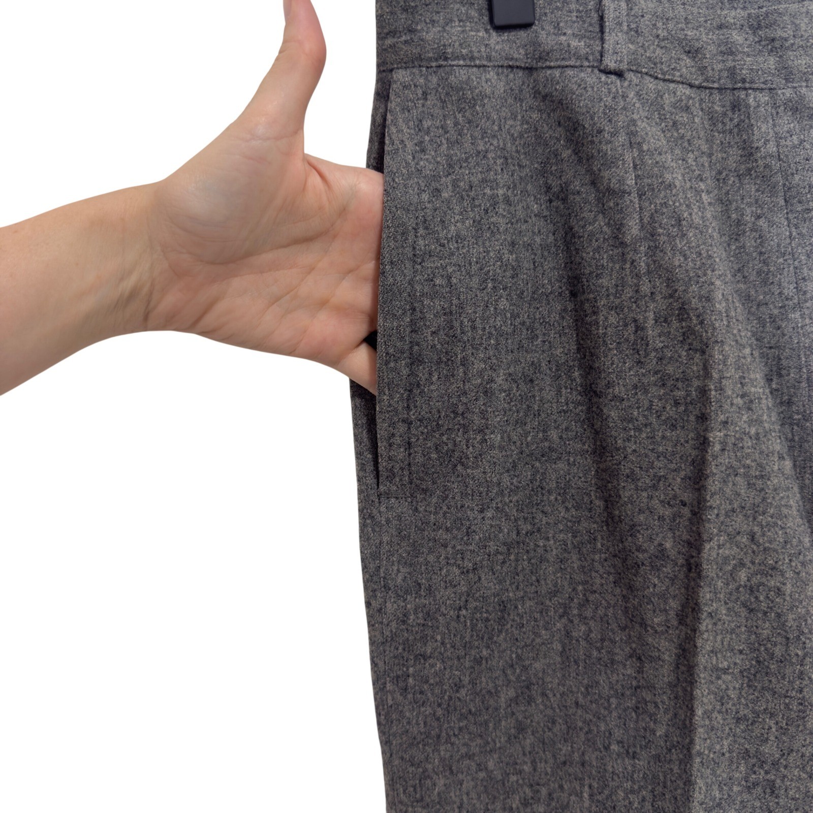 Vintage Pendleton 100% Virgin Wool High Waist Trousers Gray Straight Leg USA