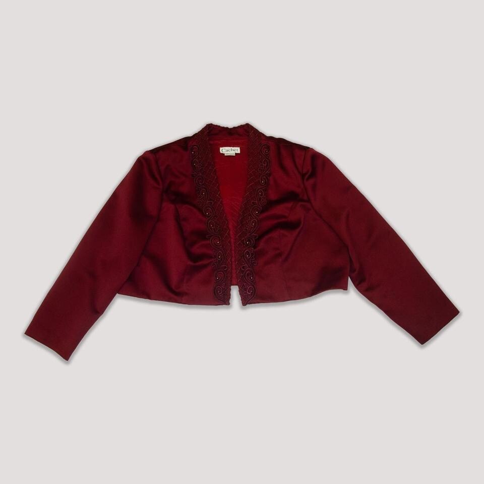 Red Satin Vintage Jacket