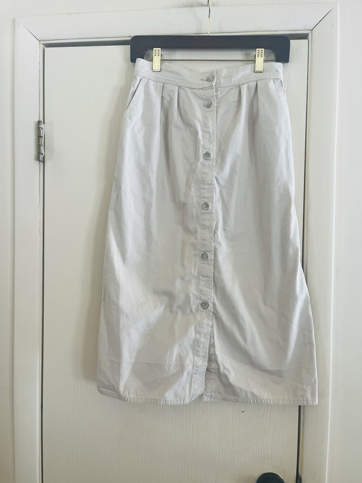 VTG Town & Country Prairie Cottagecore Farm Girl Khaki Pencil Skirt Xs