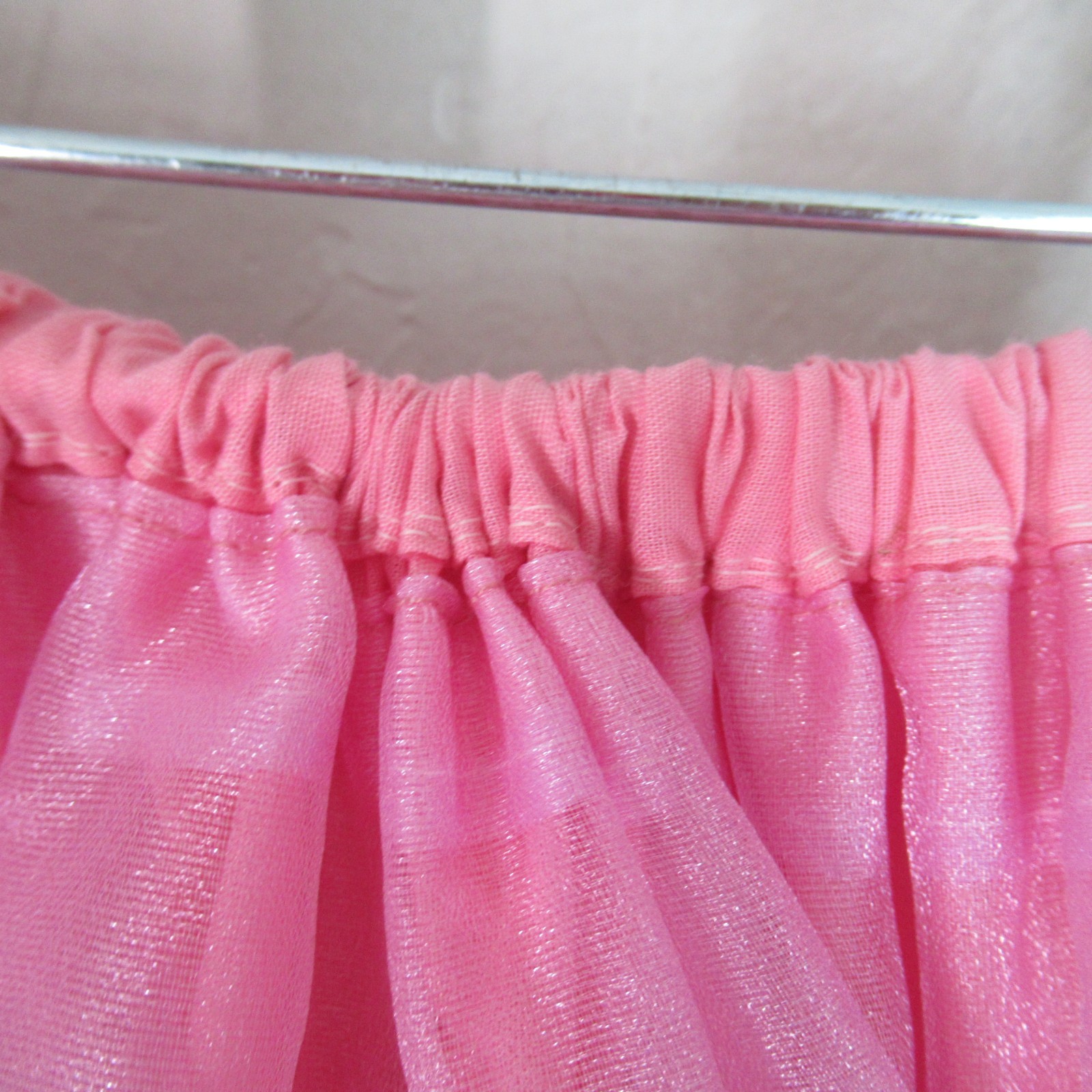 Square Apparel Petticoat Square Dance M Ruffles 3 Tone Metal Pink 3 Tier 2 Layer