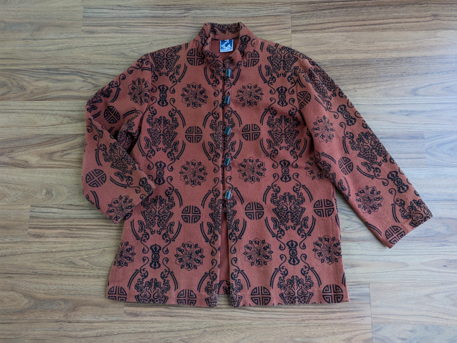 Vintage Made in Nepal Cheppu Boho Coat Jacket Tribal Shacket Lagenlook C7