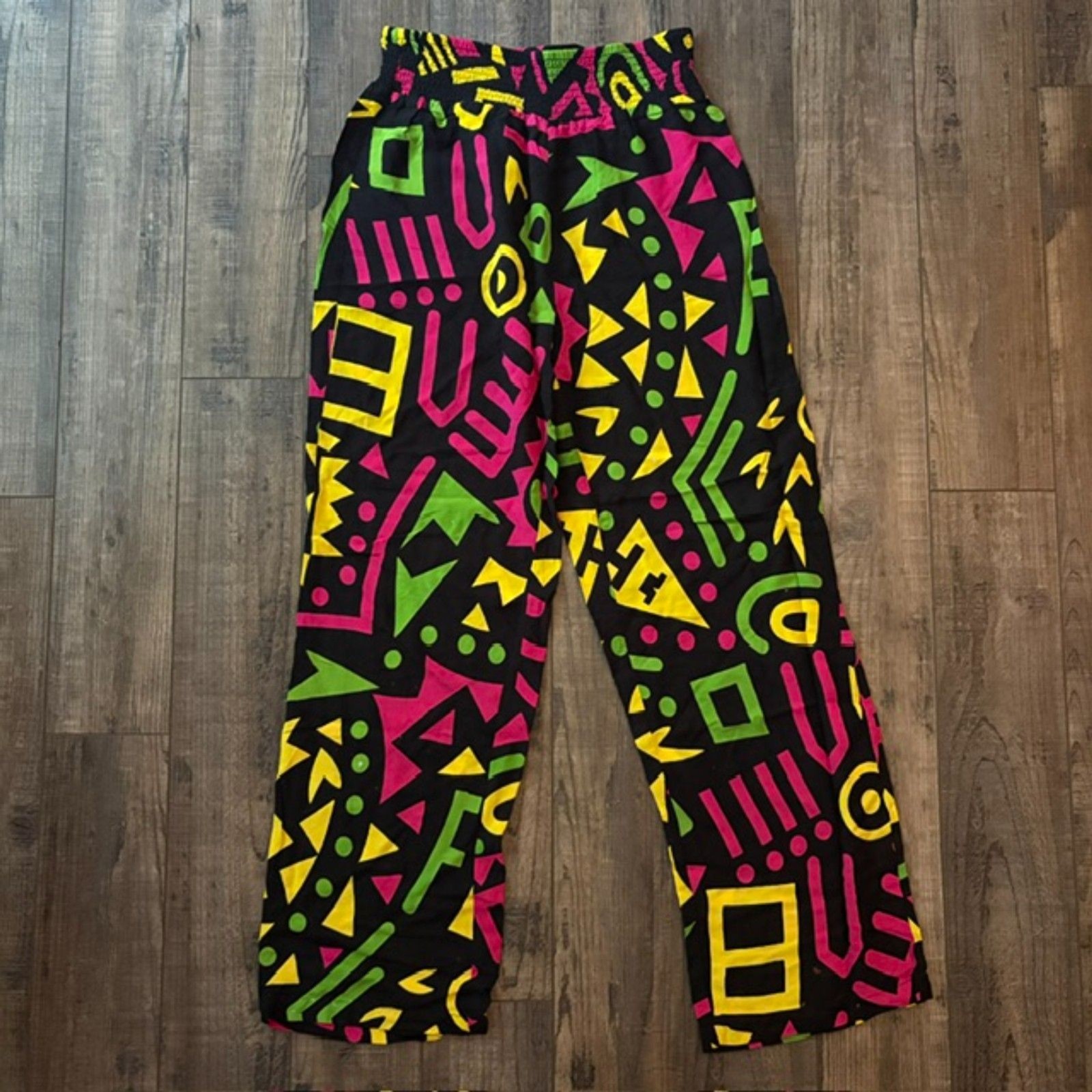 Jaqueline Design Studio 80s Geometric Neon Trousers