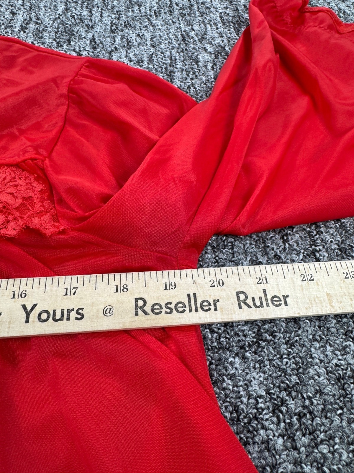 Vtg Sears Top Women Large Cherry Charmode Babydoll Lingerie Chemise Nightgown