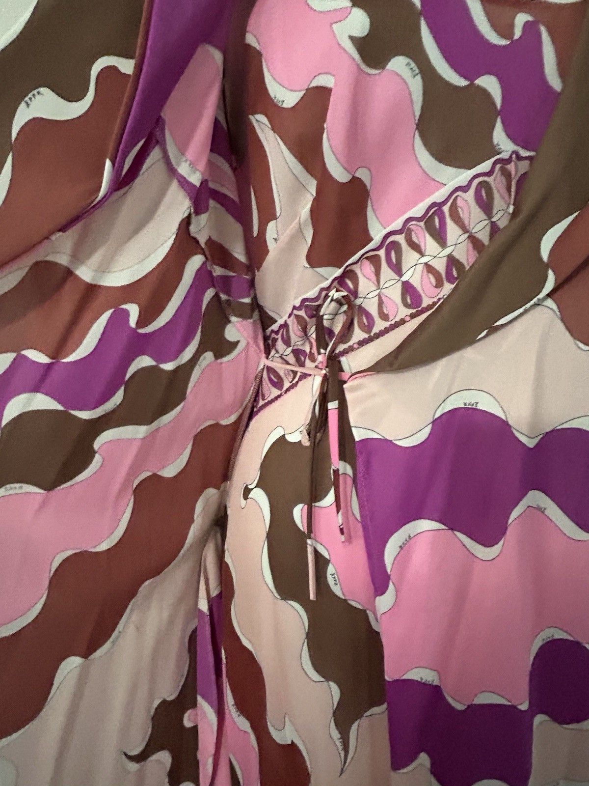 Vintage Emilio Pucci Gown S 10-12 and Robe 8 Two Pieces 1960s (S111)