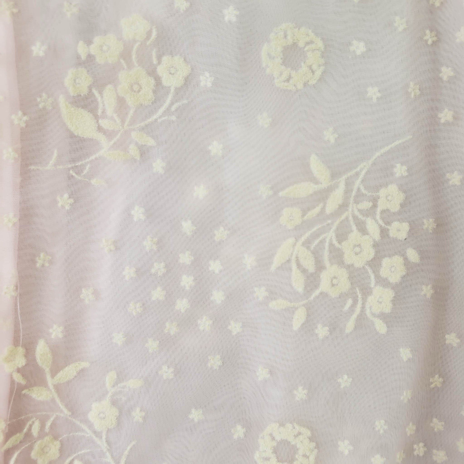 VTG JCPenney Elegant Sheer Chiffon Peignoir Robe Lingerie Nightgown Large 14
