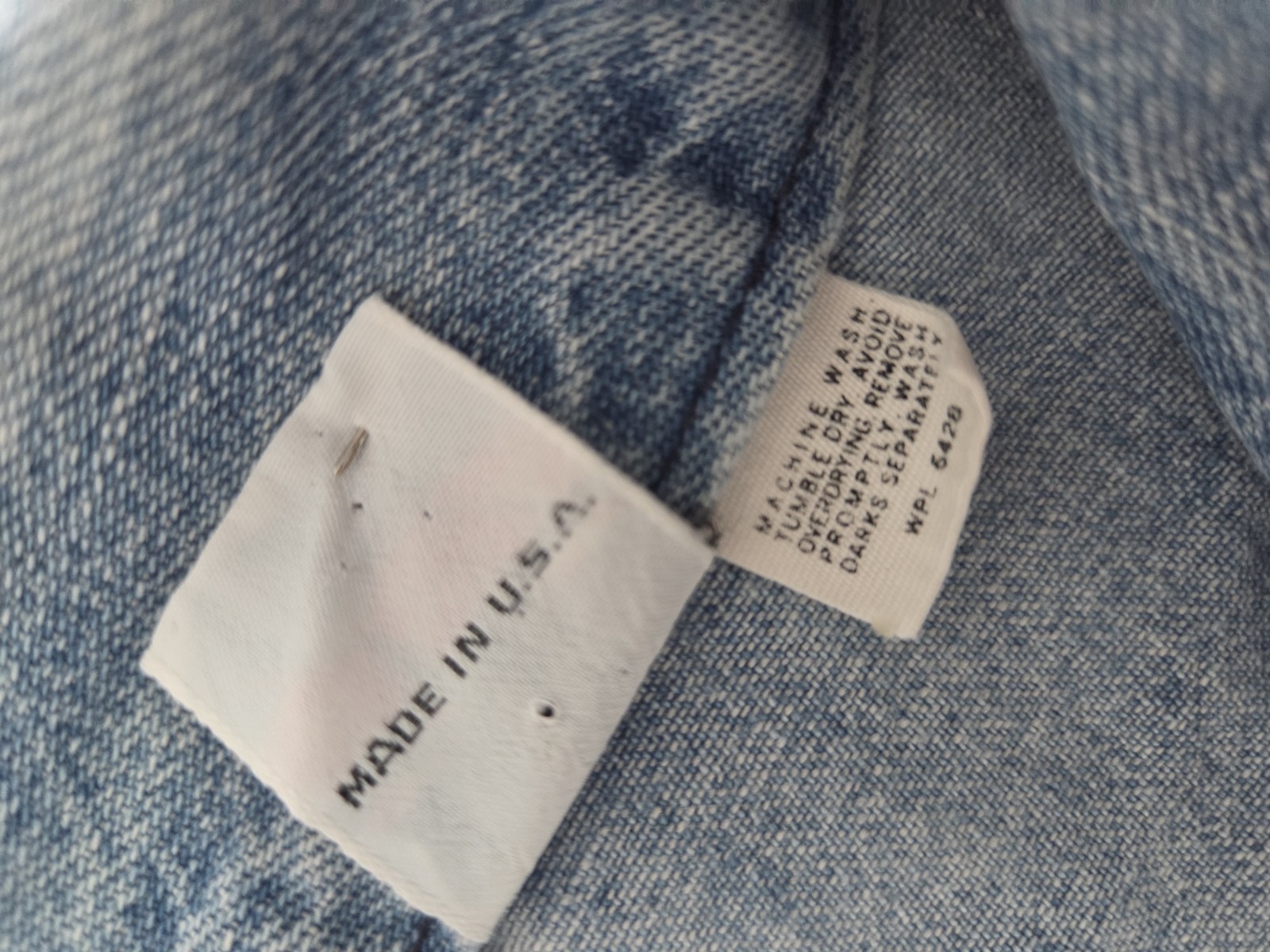 Vintage Maverick White Label Distressed Denim Jacket Medium Y2K