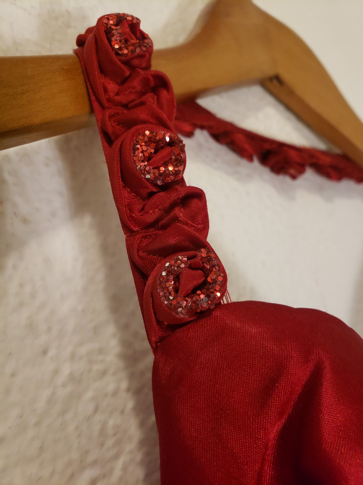 Vtg 90s Y2k S Red Satin 30s 40s Glam Maxi Halter Gown Dress Prom Hollywood