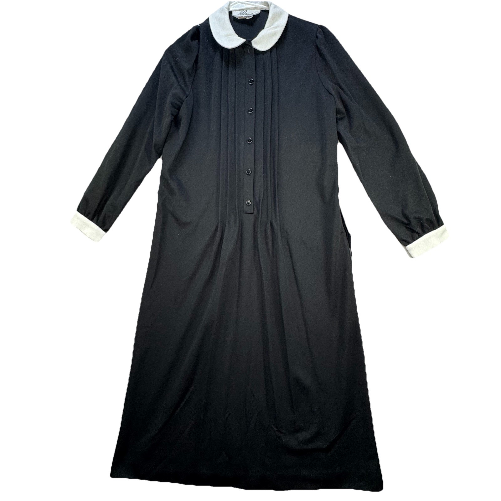 Vintage ILGWU Parade New York Black Dress Women’s 12 Nanny Maid Nun costume