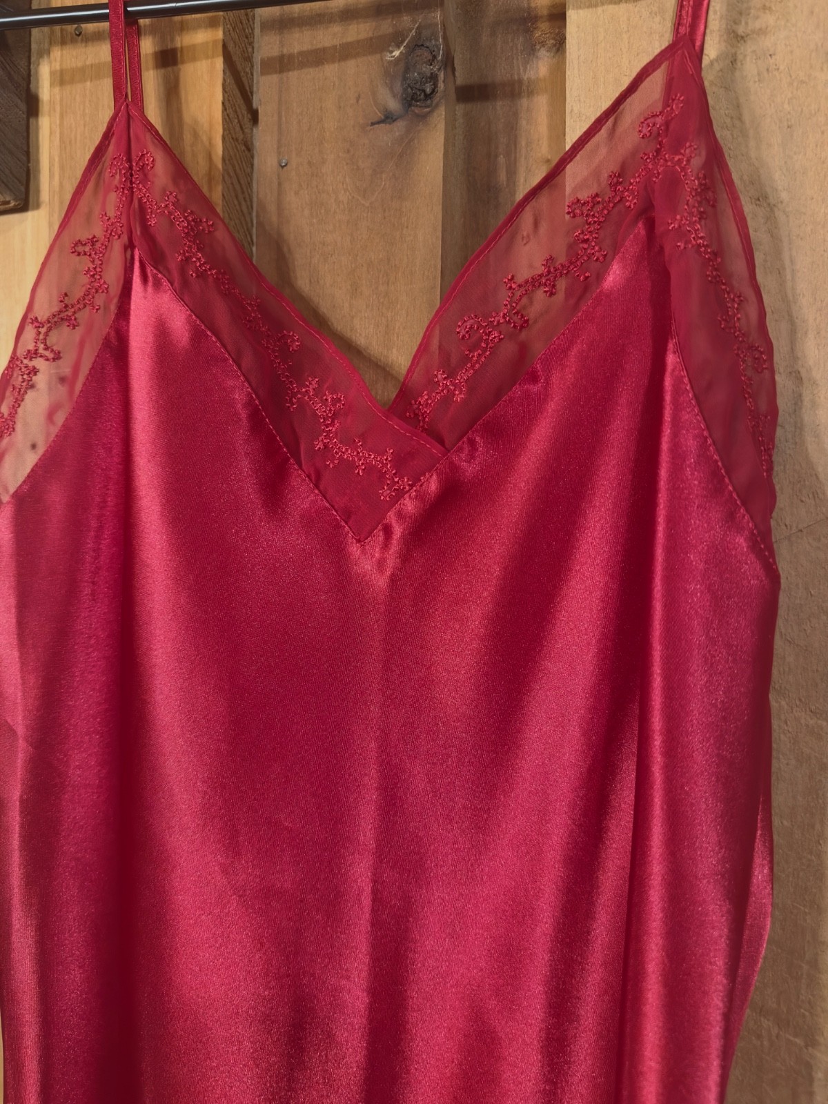 halston 90’s vintage slip dress , Red , size- medium