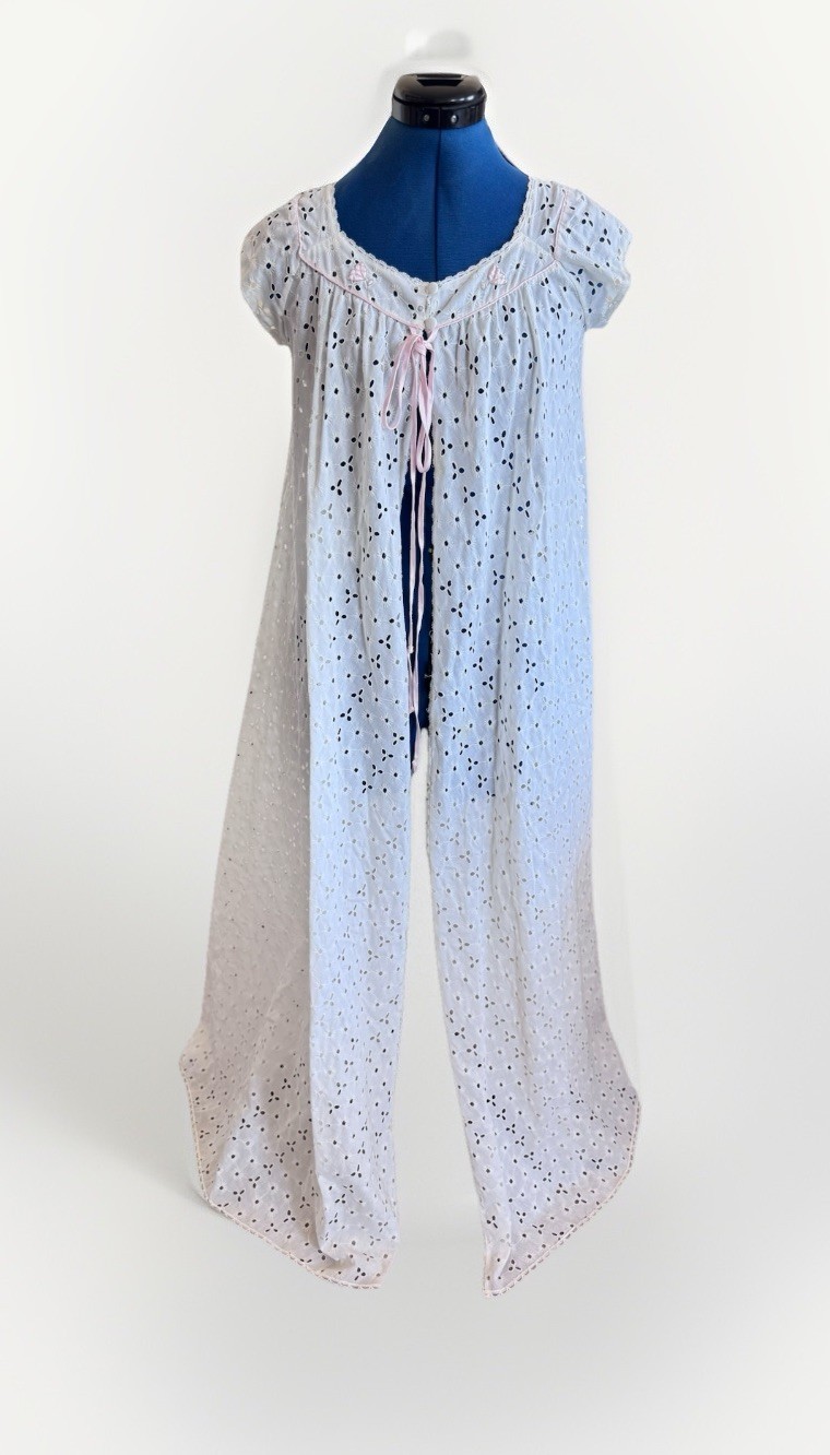 vintage i. magnin claire sandra by lucie ann Edwardian Cottage Fairy Eyelet Gown