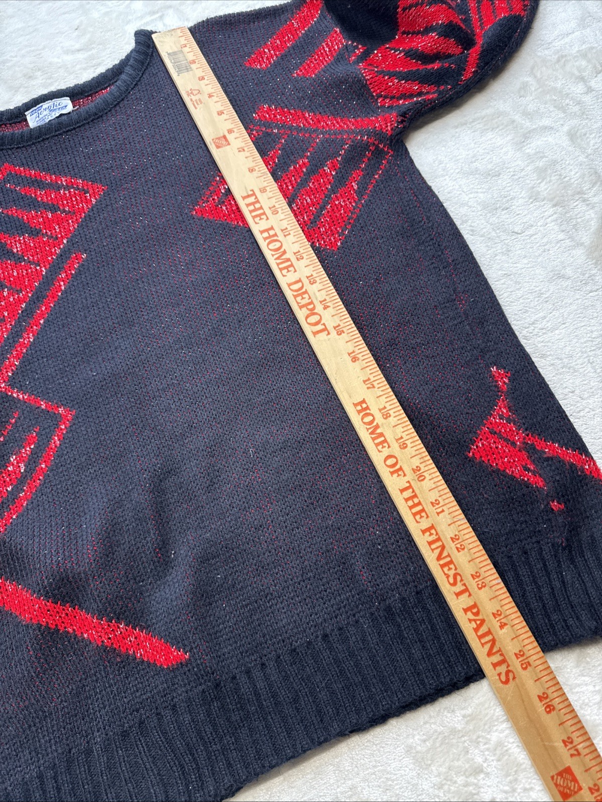 Vintage 80s-90’s Geometric Pattern Knit Sweater Women Size:Medium No Tags