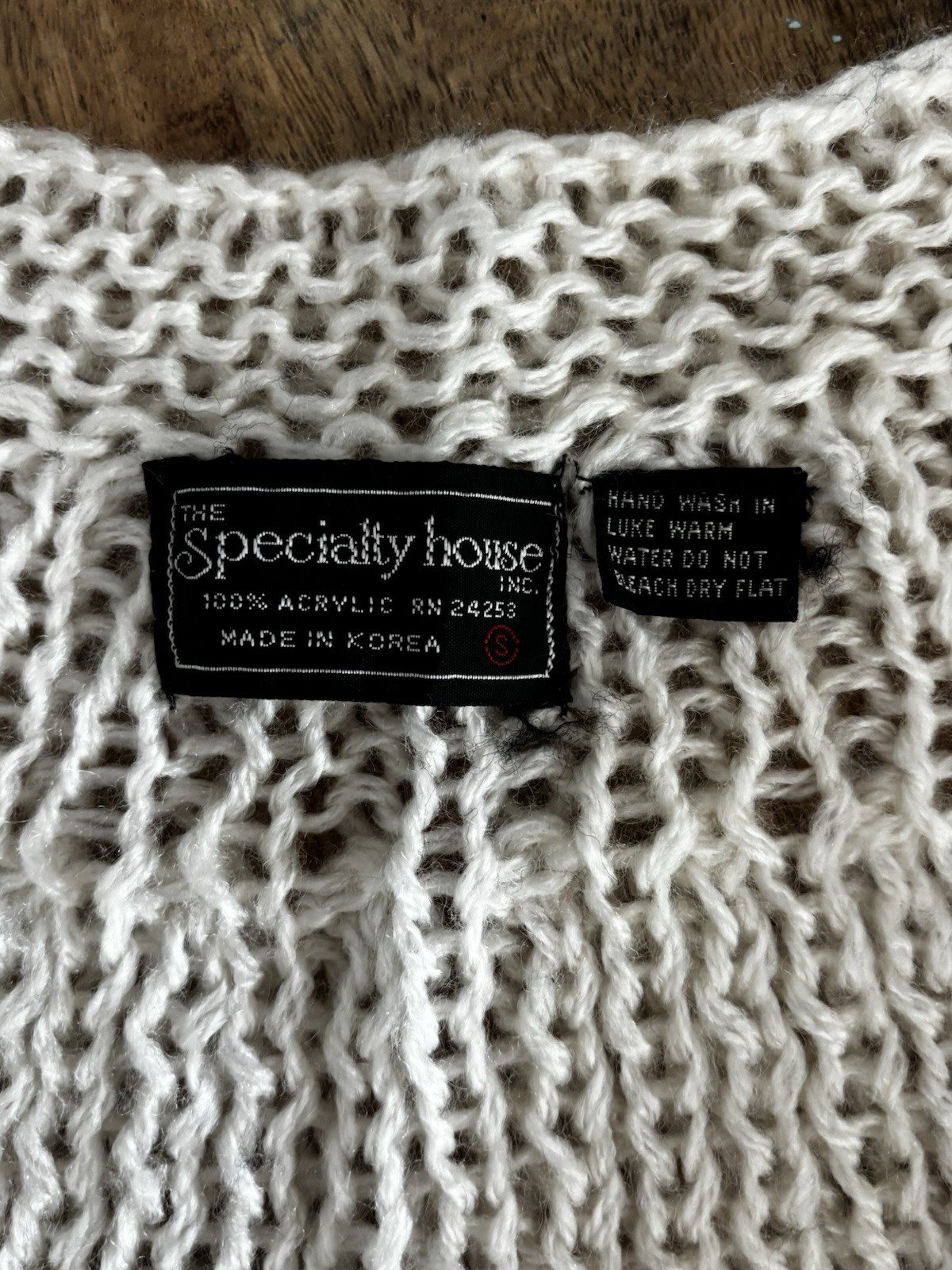 VTG. open-knit sweater from The Specialty House, Inc.
