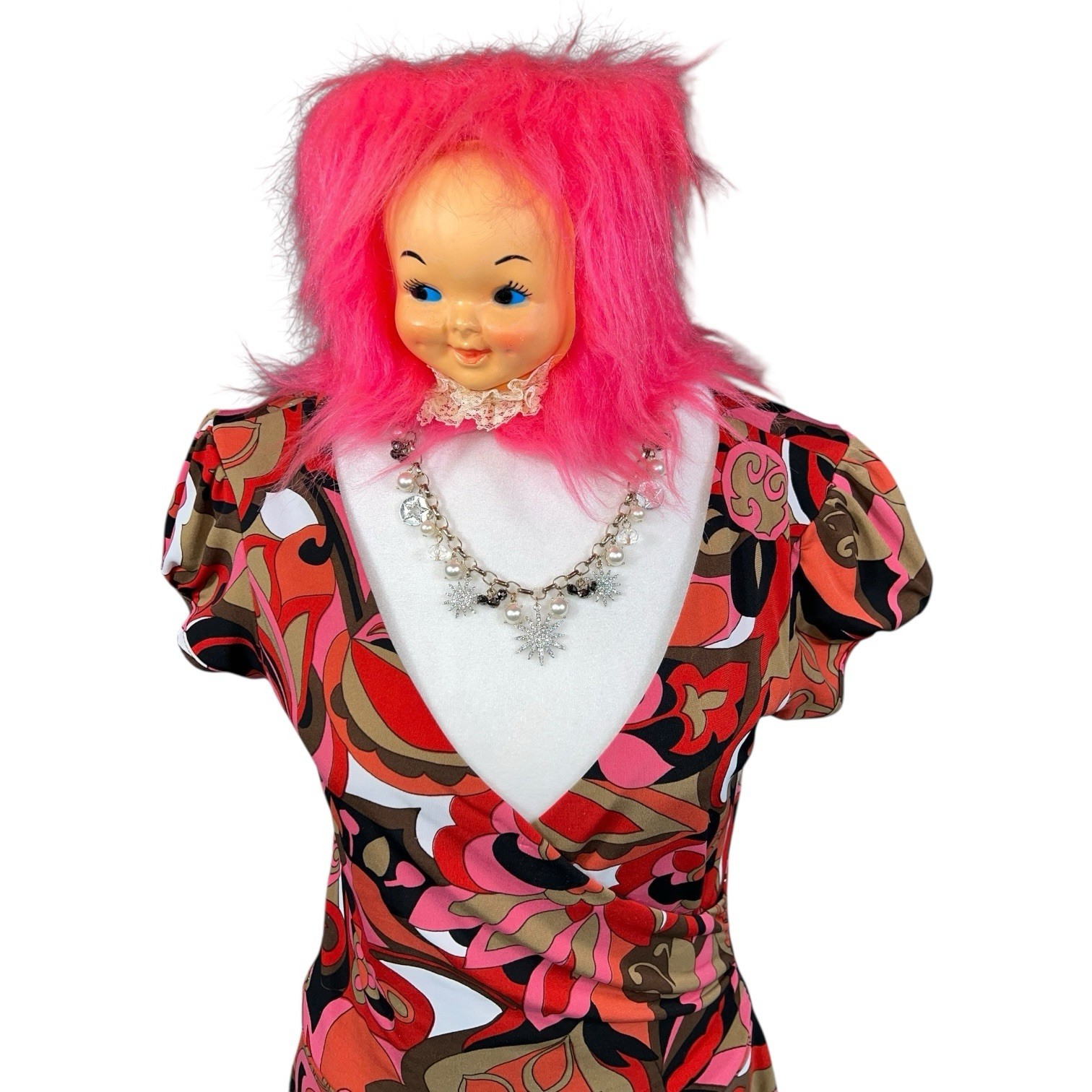 VINTAGE 1990s Y2K RUFFLE WHIMSICAL FLORAL DRESS WITCH FOREST FAIRY ETHEREAL CLUB
