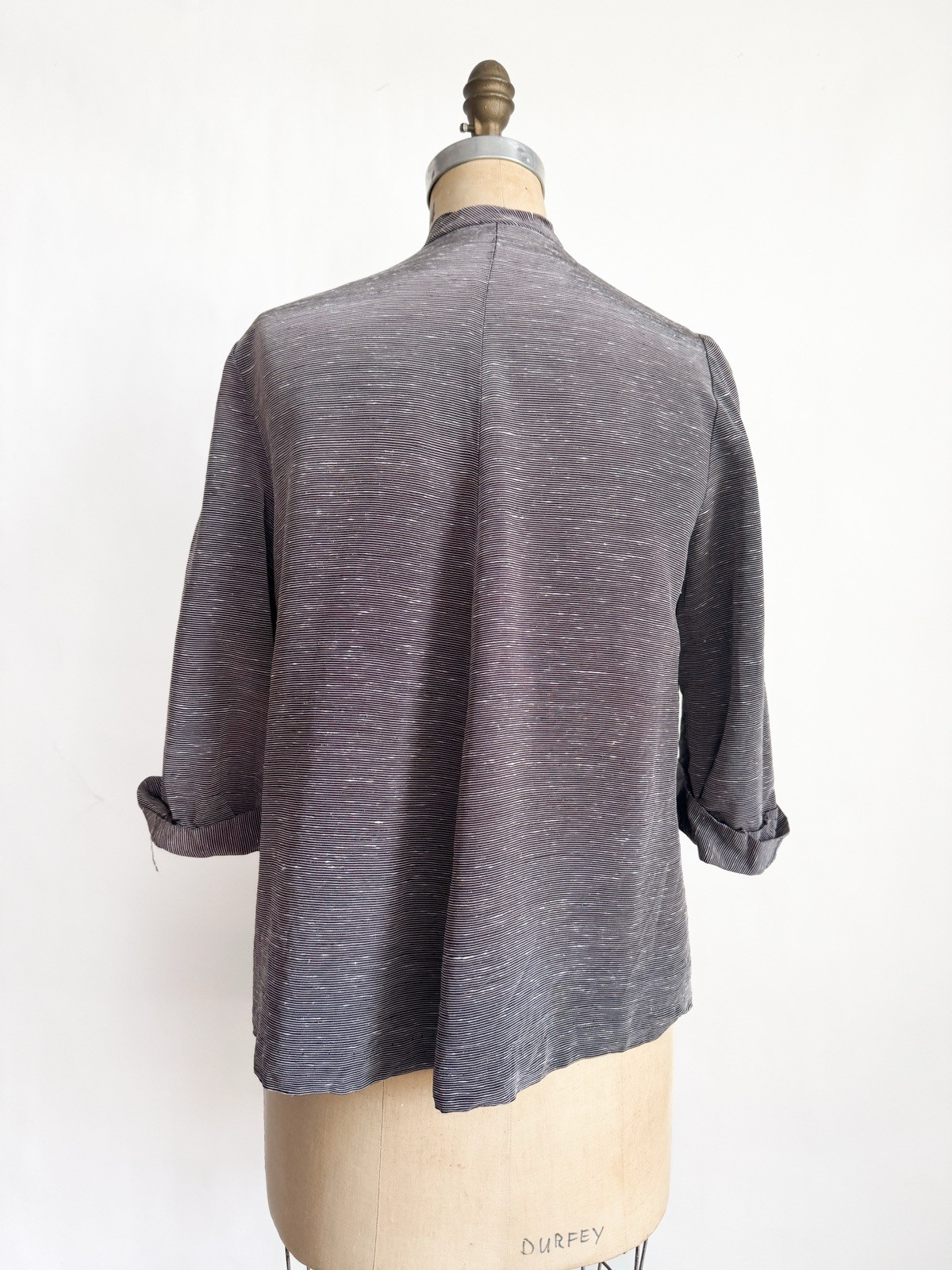 Vintage 1950s Welcome Stranger Maternity Jacket Top Navy Faille M