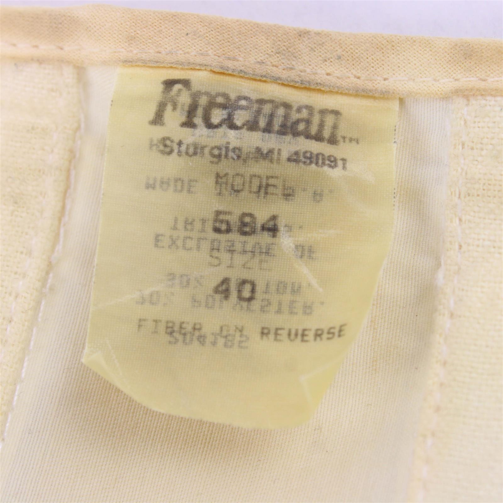 Vintage Off-White Lumbosacral Back Support Corset Size 40 – Flawed
