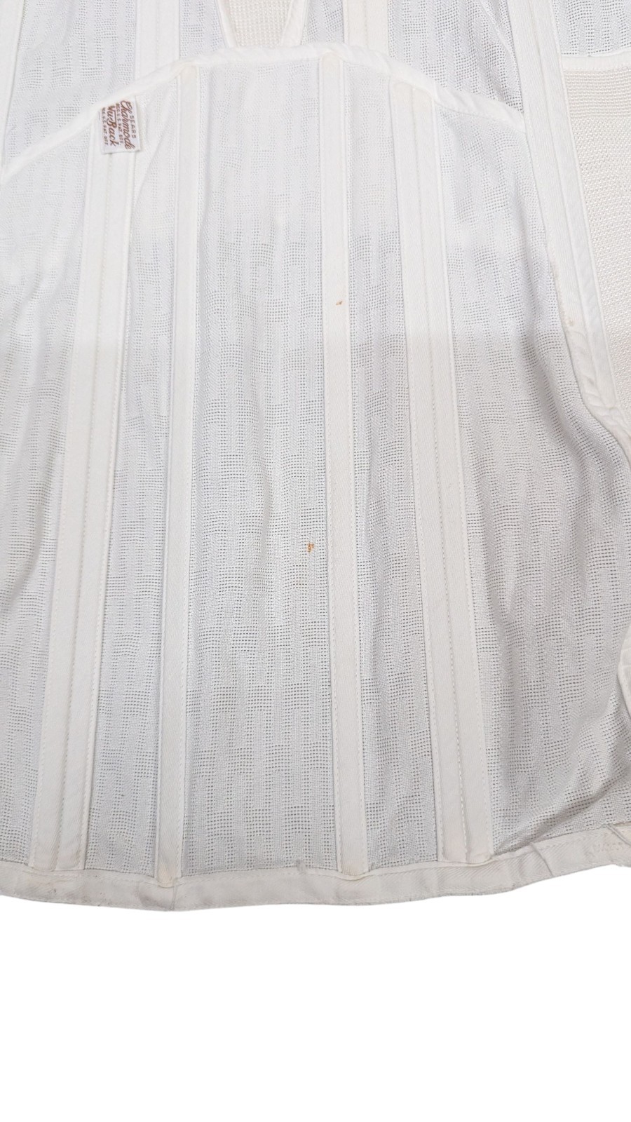 VTG 1950s USA Sears Charmode White Twin-Flex Boned Corset Girdle Altered Read O