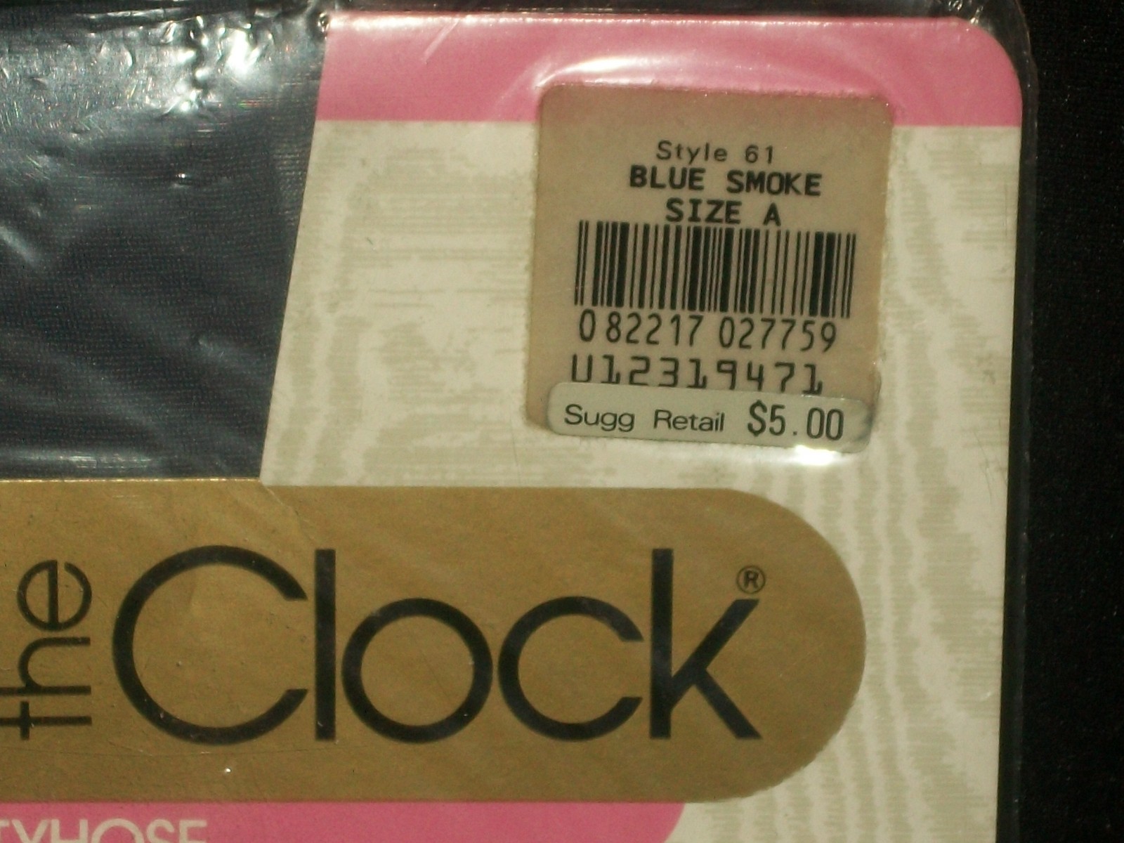 Round the Clock Lycra Sheer Sandaltoe Pantyhose Nylons Style A Blue Smoke