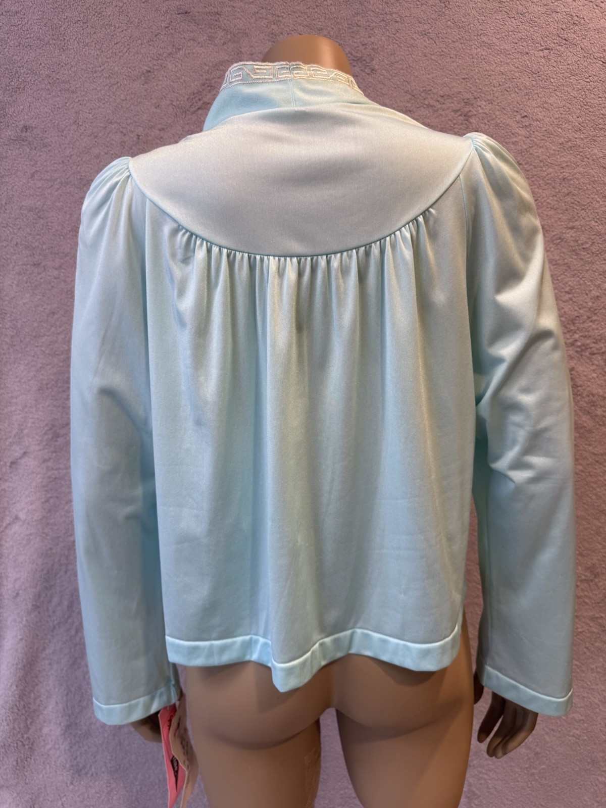 Vtg SHADOWLINE Bed Jacket Robe Cottagecore, Embroidery, Sz S/M, NOS w/Tag 90&rsquo;s