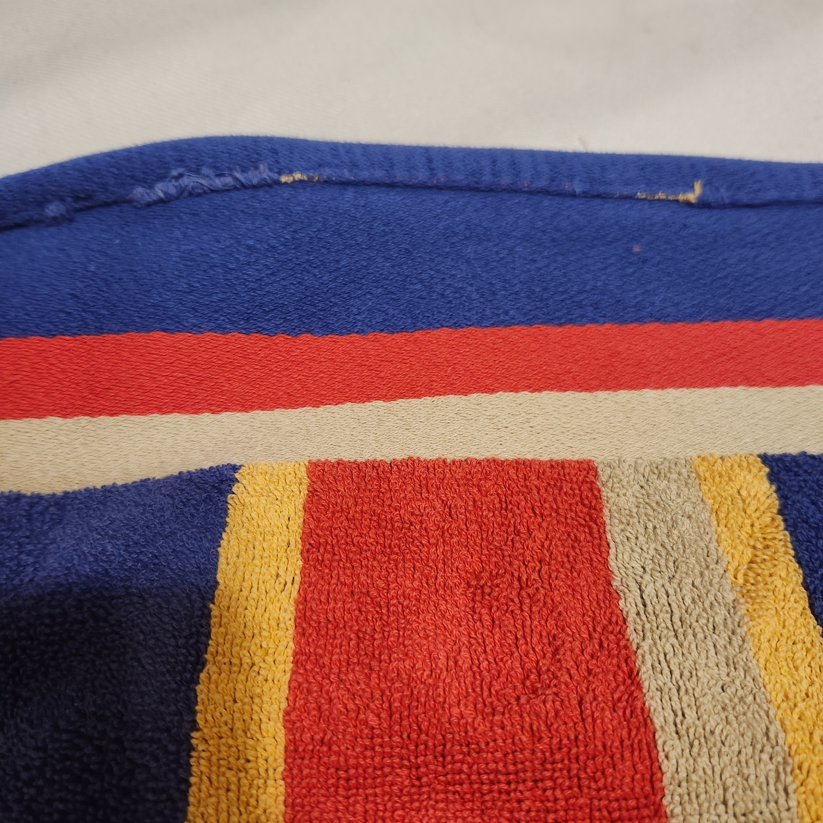 Vintage Cecil Saydah Sunbrights Beach Towel Striped Terry Karen Allen 35&Prime;X64&Prime;