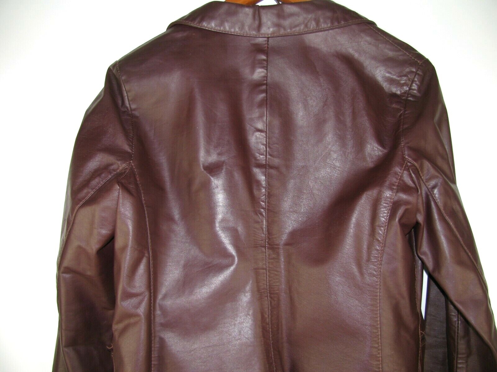 1980s Jacket Burgandy Blazer GENERAL LEATHER of NEW YORK Boutique Size S / M