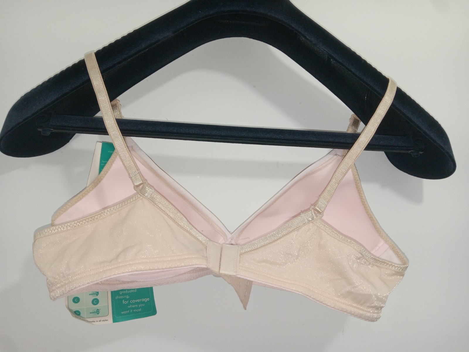 Vintage Playtex Double Vision 4009 Bra 36A Wireless Lined Ivory NOS *FLAW*
