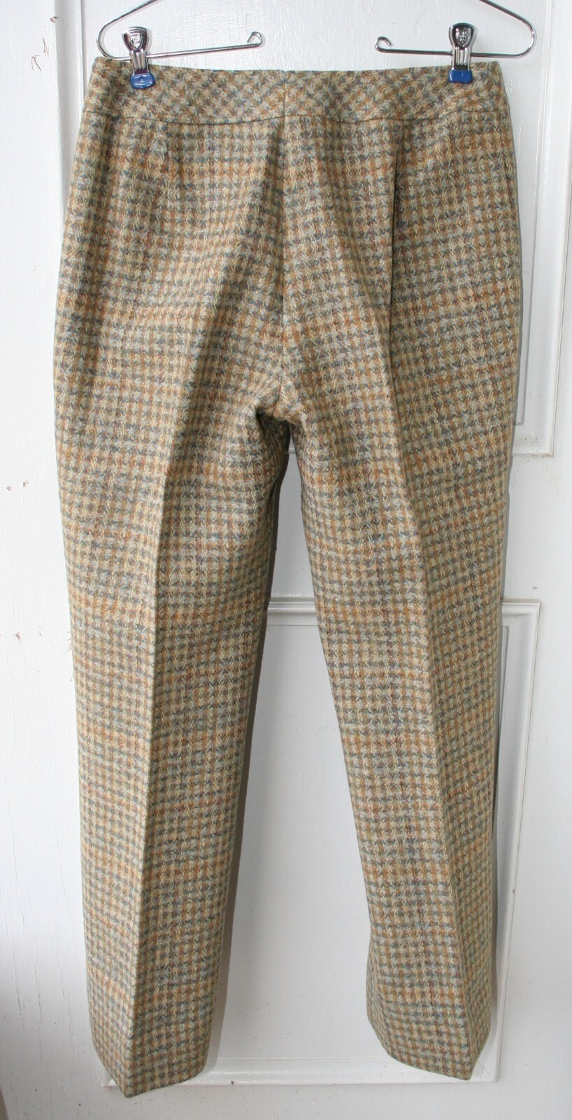 VTG Custom Molitor 70&rsquo;s Green Wool Plaid Pant Suit 40 EU/6 US Curvy PERFECT