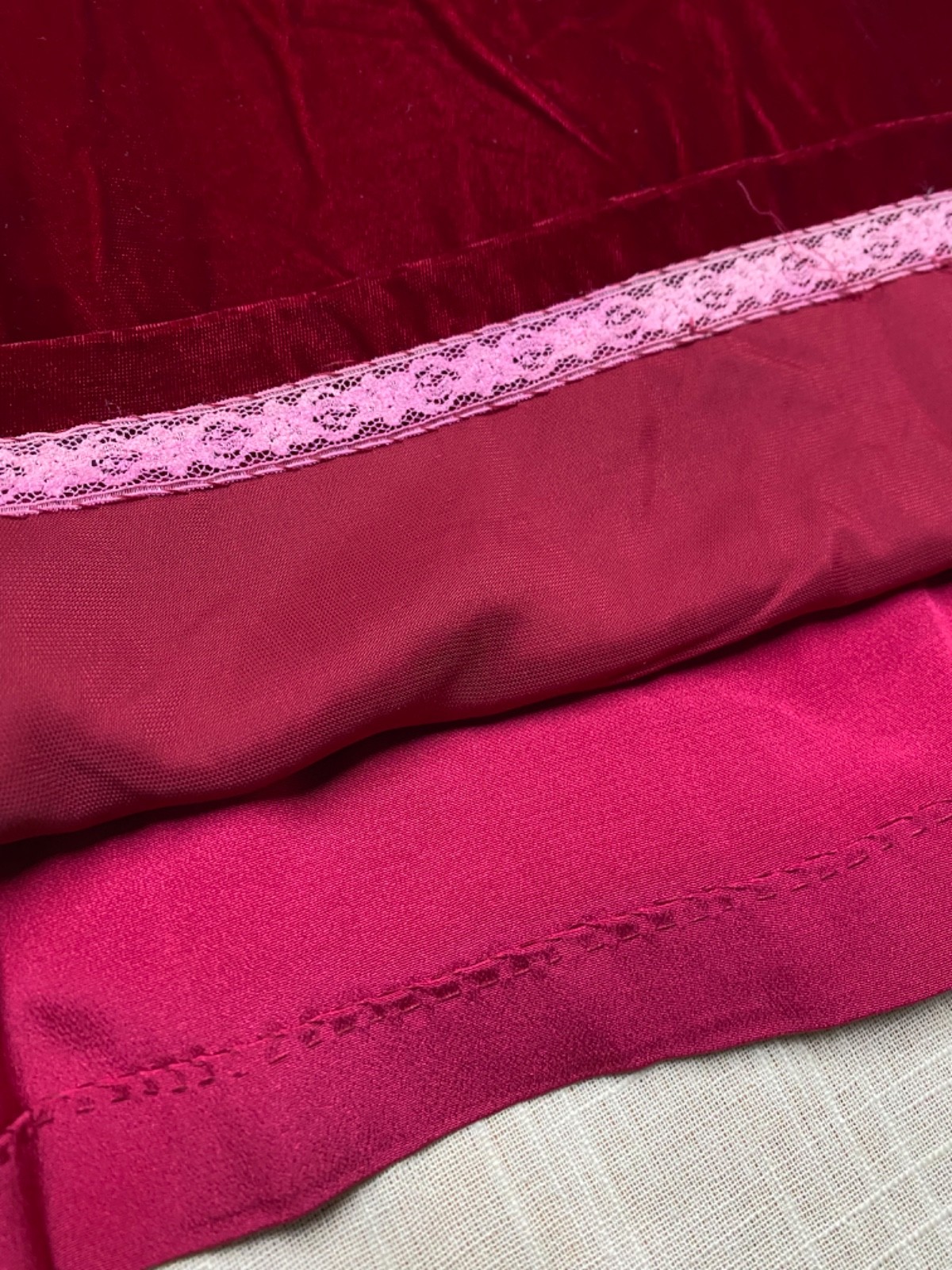 Vintage Velvet Dress 60s Maxi Handmade Red Burgundy Gothic Witchy Mod Glam 1960s