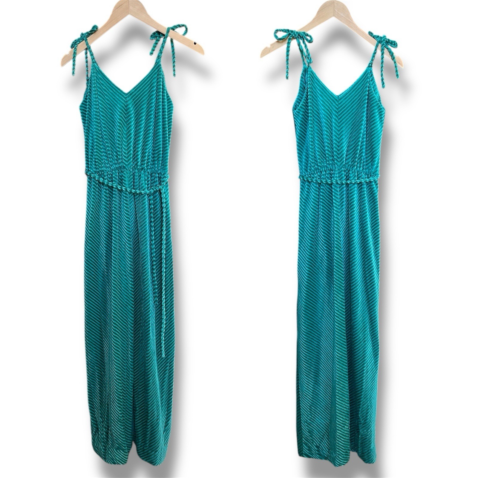 Jerell of Texas Geeen Chenille 1970&rsquo;s Dress Women’s Small