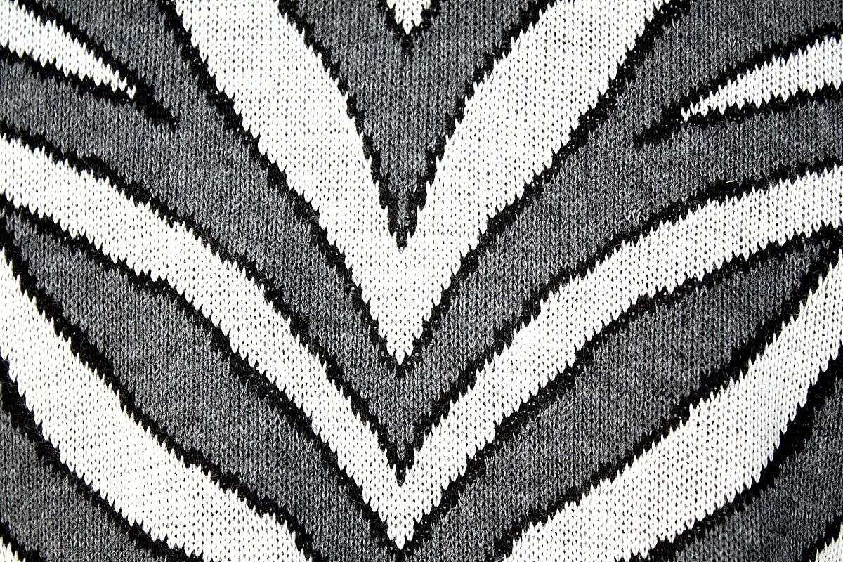 Y2K VTG NWT ALFRED DUNNER Pullover Sweater Top Sz. S/P Animal Print Zebra #03