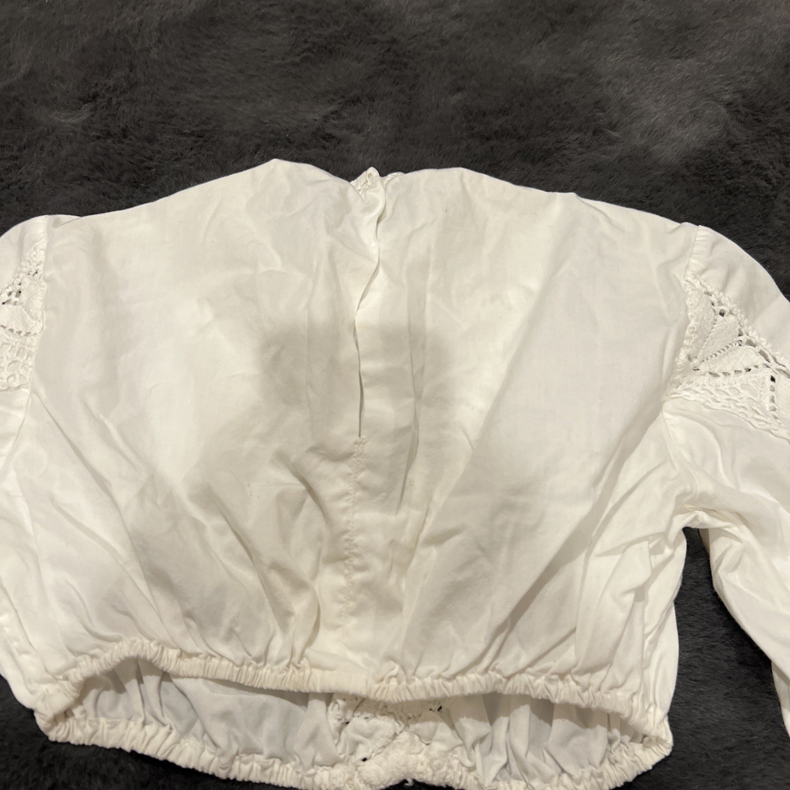 Vintage Original Hammers German Crop Top Dirndl Dress Blouse boho hippie austria