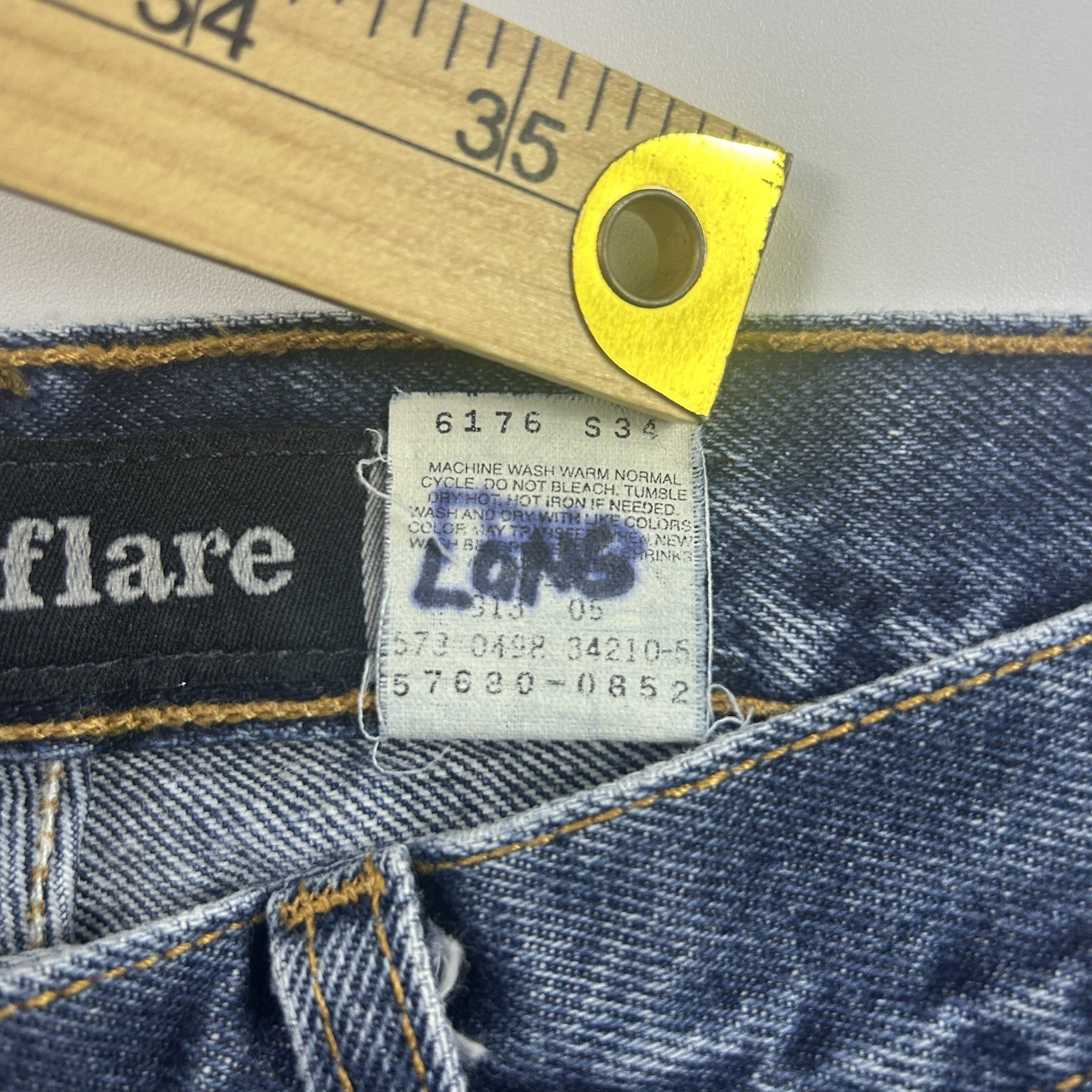 Vintage Levi’s SilverTab Hipster Flare Jeans Women’s 7 Juniors Y2K Blue 1998 90s