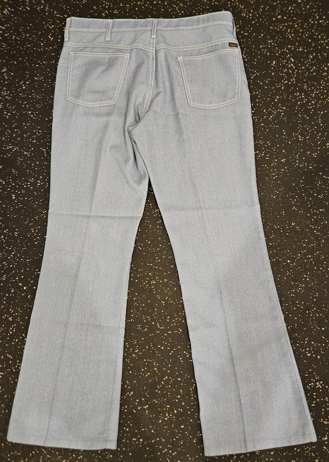 Vintage 70s 80s Farah Time out West blue jean jacket and bell bottom pants set