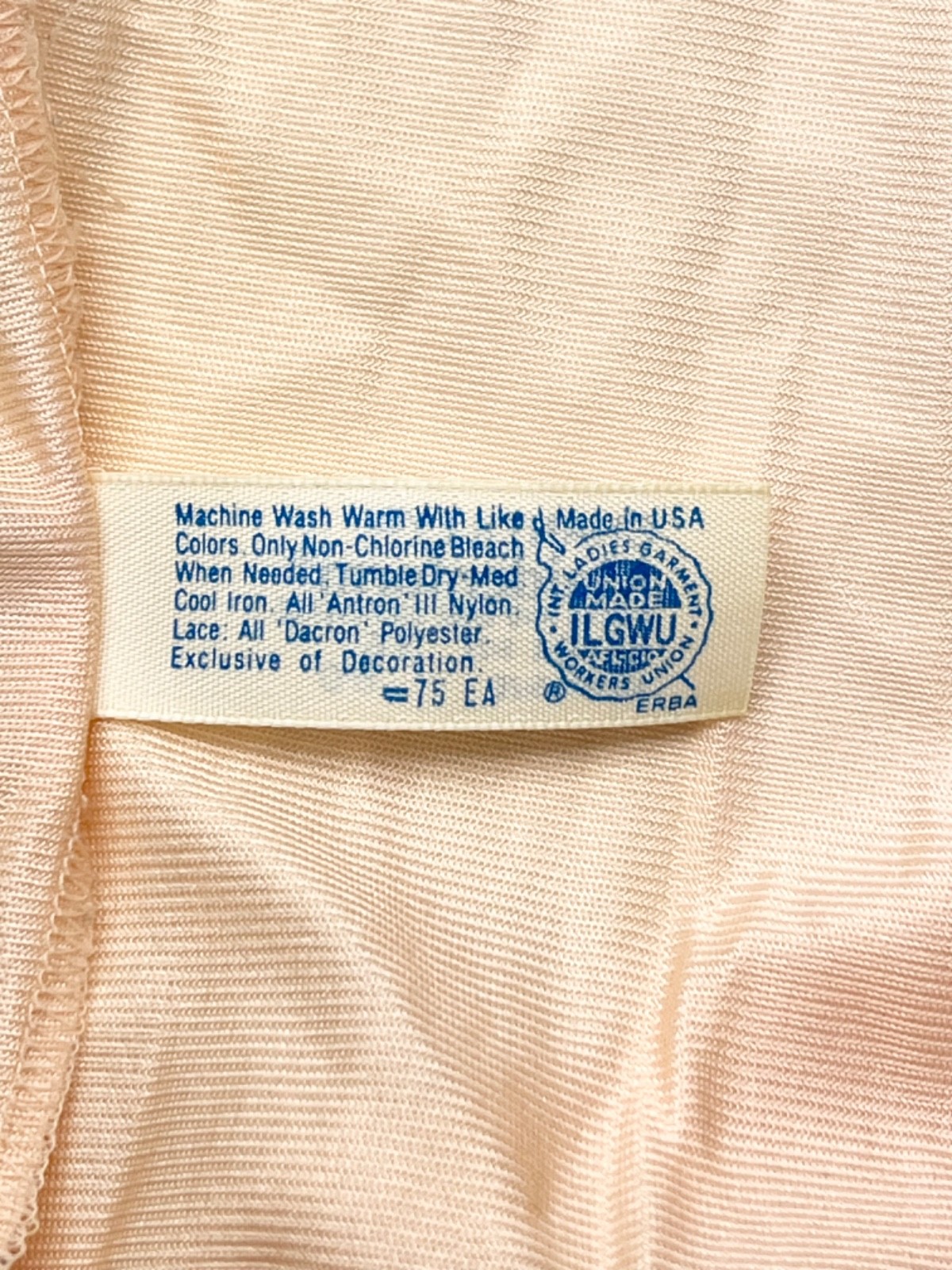 Vintage 80’s Maidenform Chantilly Pink Nylon Lace Cami Union Label Sz 36