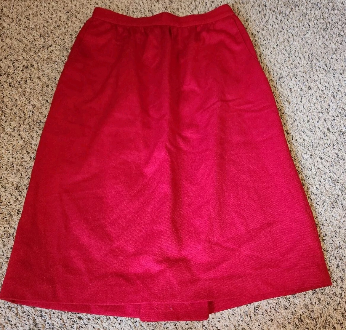 💥 Women&rsquo;s Vintage Union 1960s Winkelmans Wool Suit Set Skirt Jacket Cherry Red