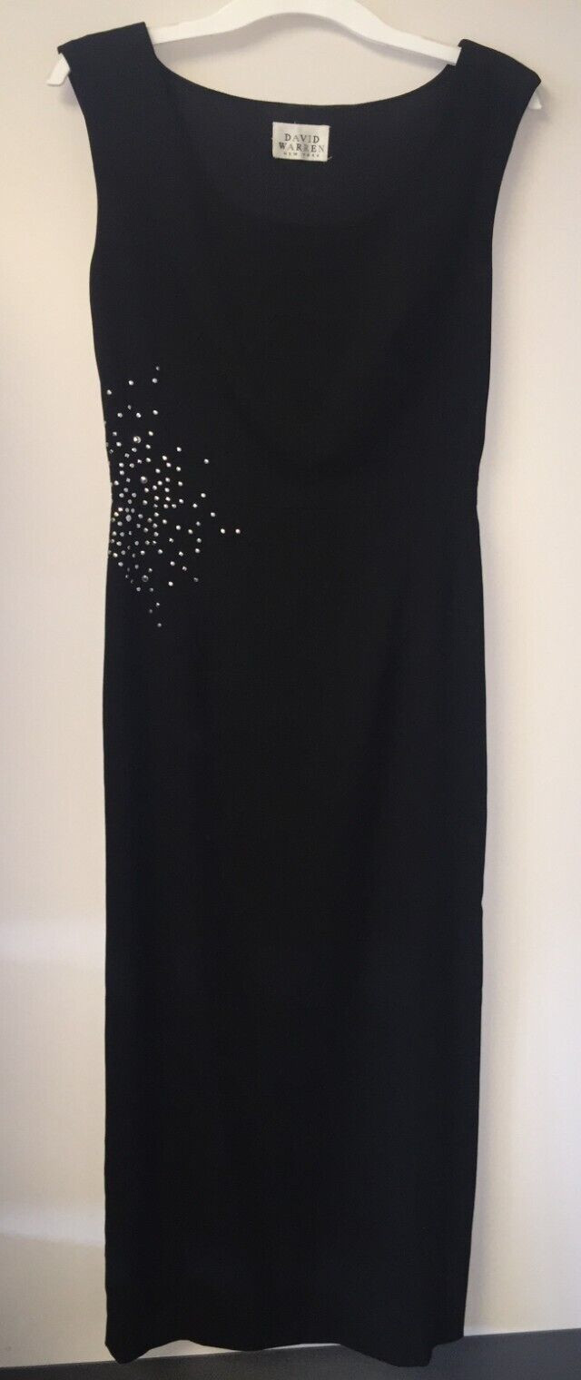 David Warren New York Maxi Dress Black fits M/ Large