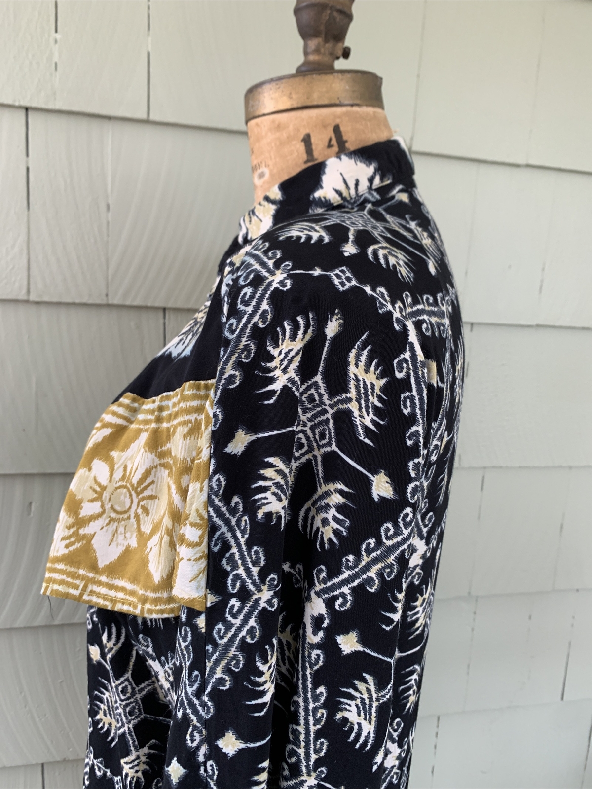 Vintage 90s Componix Marsha Brander Ruffle Blouse Top M Art To Wear B 42