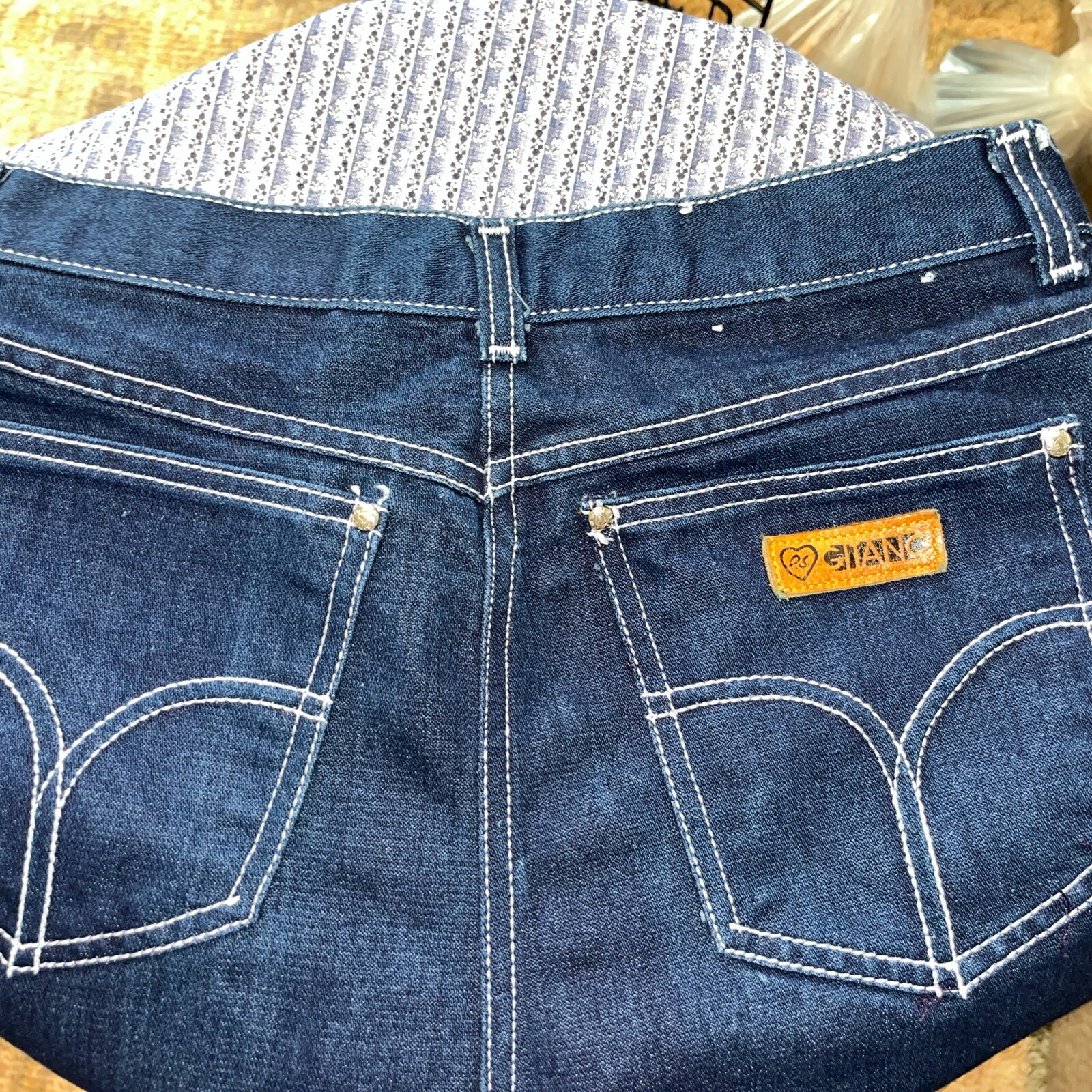 Vintage PS GITANO Jeans DARK Indigo- Not Faded Size 16 Made In BRAZIL Very Nice