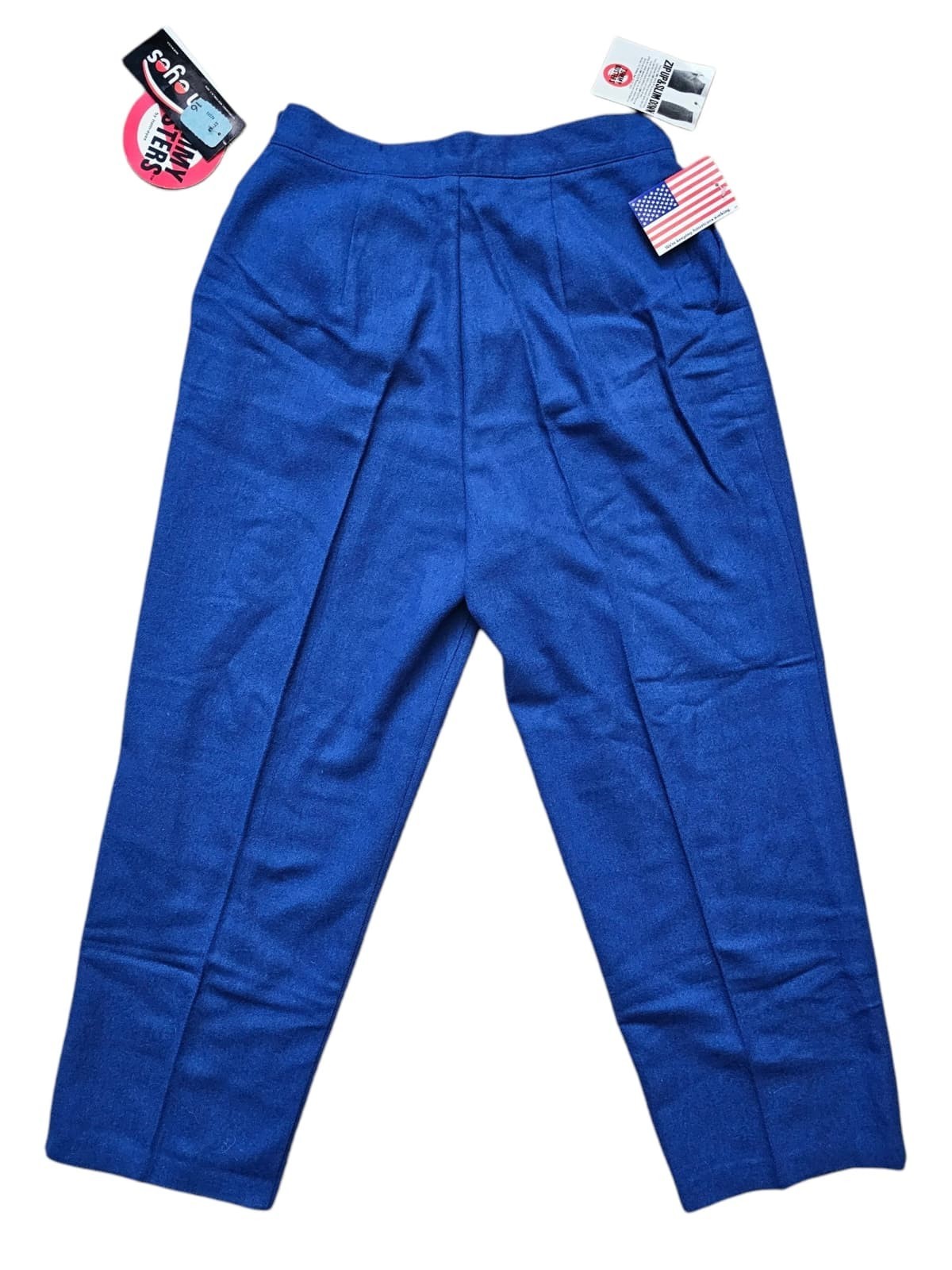 DEADSTOCK! 80s – 90s Item-Eyes tummy-buster pleated front trousers . size 16P