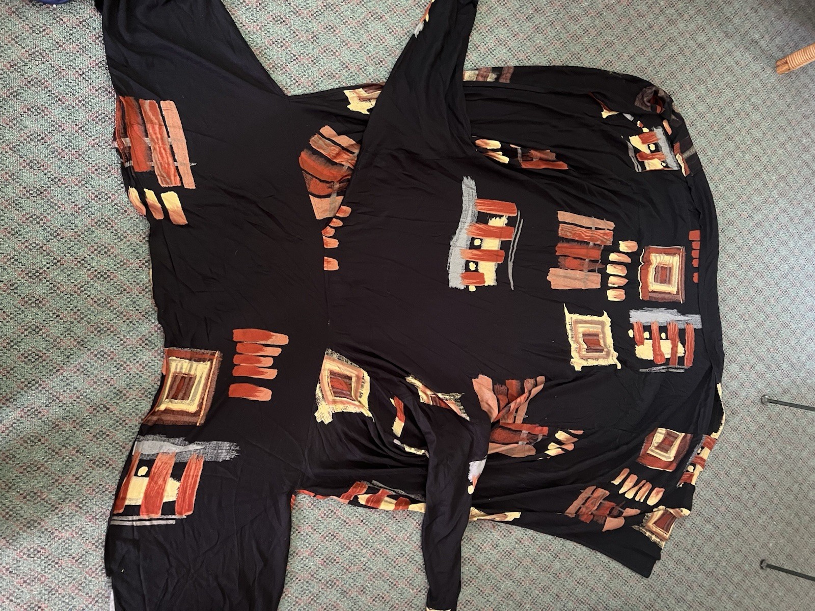 KEMBALI VINTAGE RAYON KIMONO DUSTER LAGENLOOK ART TO WEAR