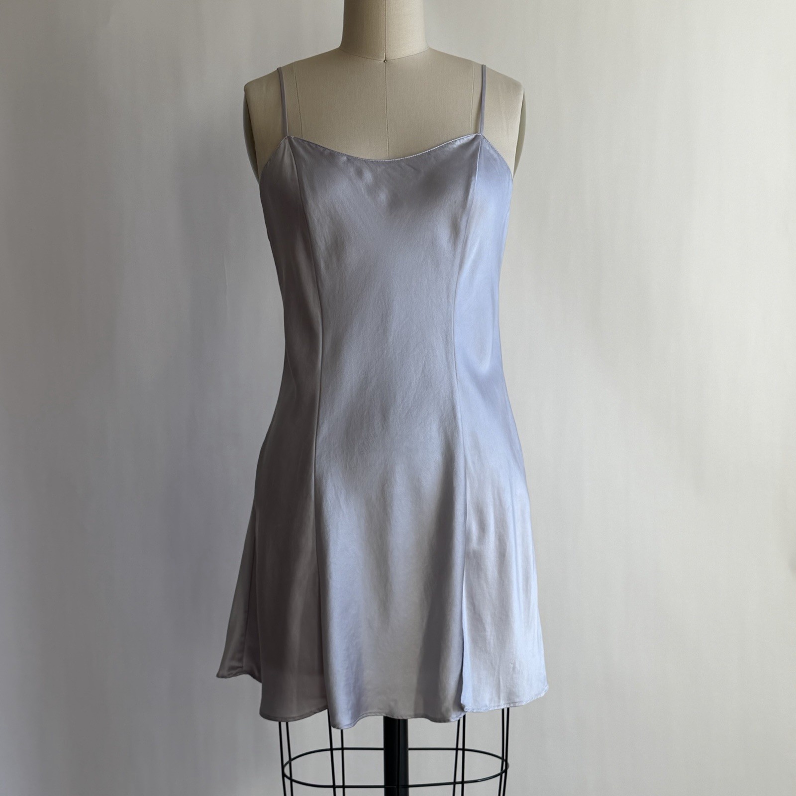 Vintage 1999 Victoria’s Secret Silk Slip Dress Lilac Grey Size S