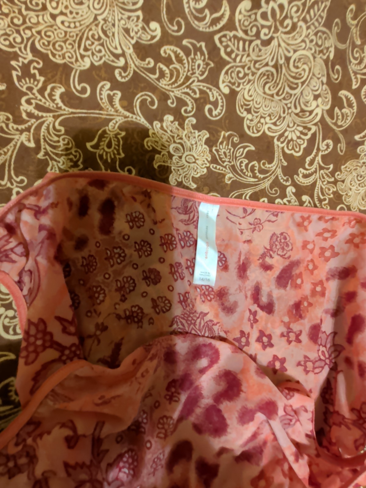 Vintage Cacique Satin Double String Bikini Panties Size 14-16