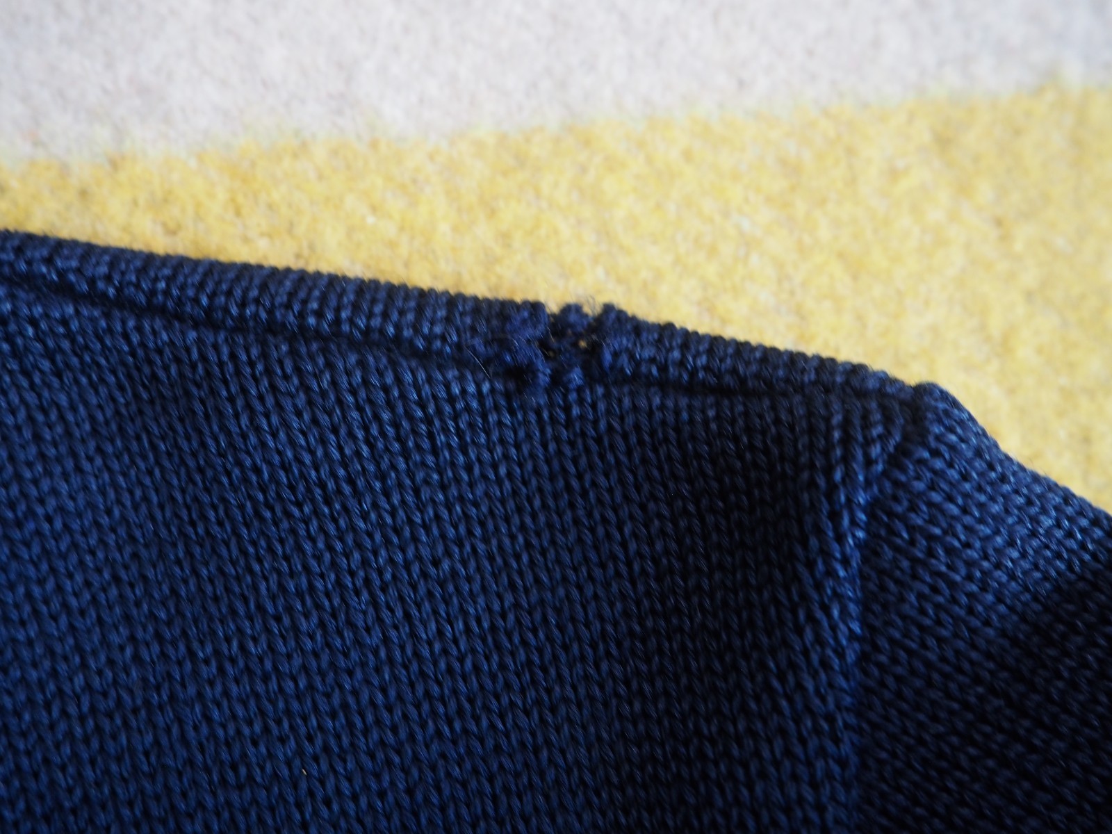 VTG 50s Octonek Seattle Navy Blue Button Wool Varsity Letterman Sweater Womens S