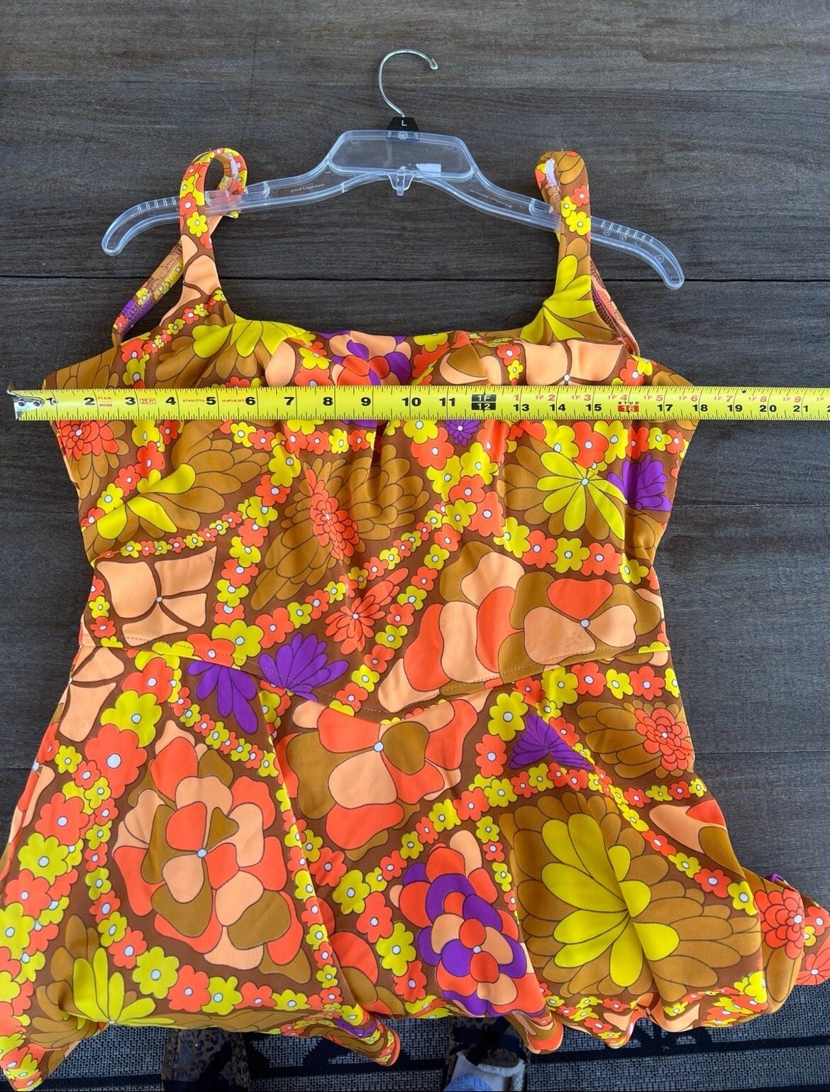 Groovy 1960’s Vintage Psychedelic Catalina One Piece Bathing Suit 36in Bust