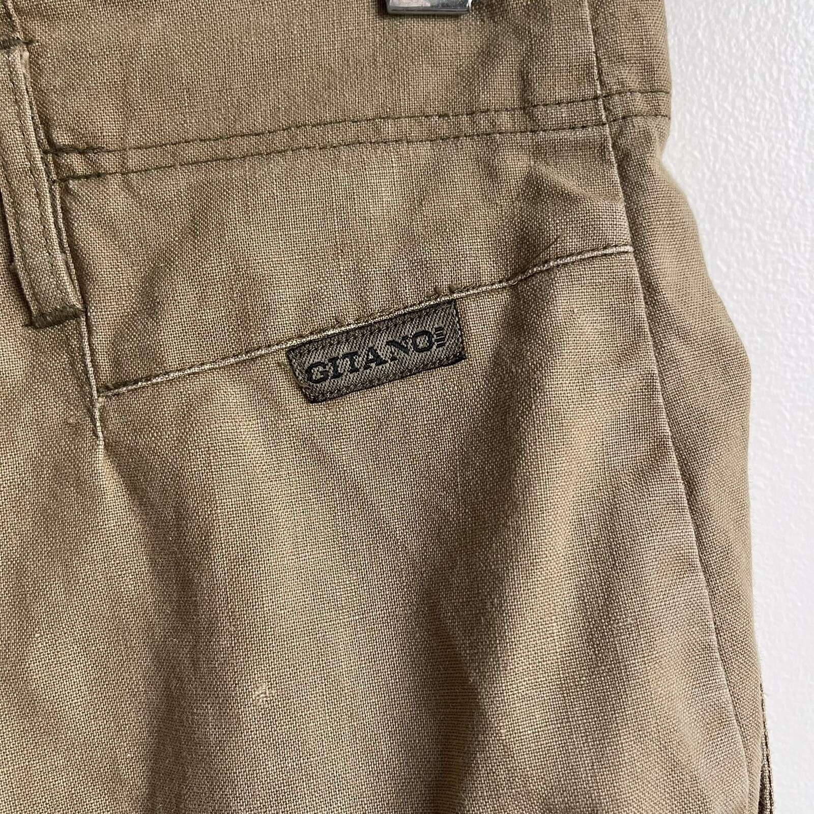 Vintage 80s Gitano Brown High Waist Pleated Tapered Leg Chino Pants 26” 5 / 6