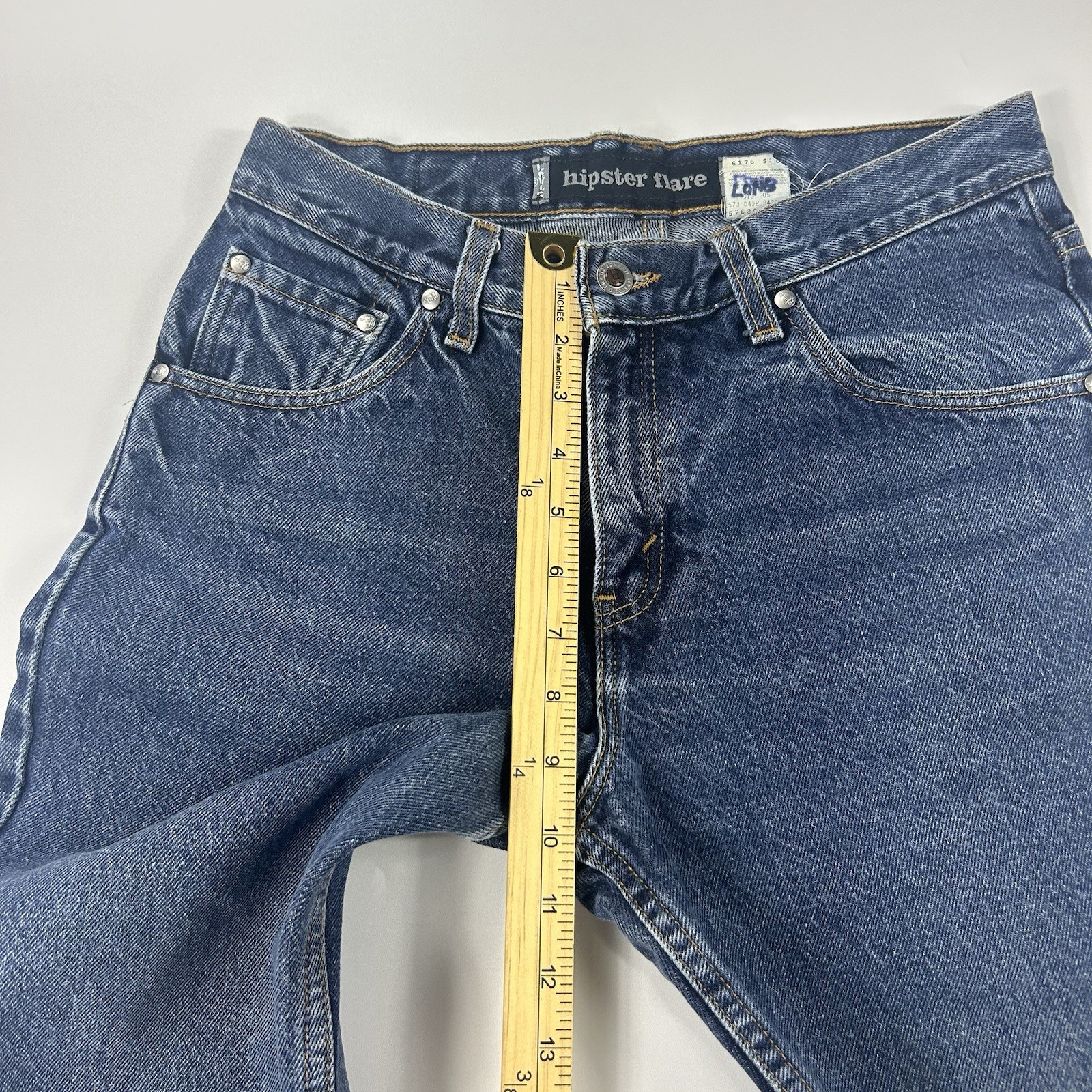 Vintage Levi’s SilverTab Hipster Flare Jeans Women’s 7 Juniors Y2K Blue 1998 90s